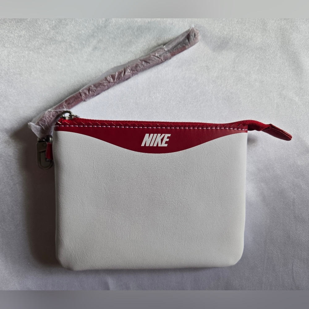 Nike Cortez Red and White Wristlet with Blue Trim - Picture 2 of 5